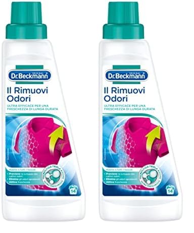 Dr. Beckmann Il Rimuovi Odori | Rimuove gli odori ostinati e persistenti | Per un bucato sempre fresco | Piacevole fragranza | 500 ml (Confezione da 2)