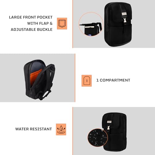 Image of F Gear Rogue Premium Laptop Backpack for Men & Women | 21L Water-Resistant College & Office Bag | Fits 17 Inch Laptop | USB & Type C Charging Port, Sleek Design, Luggage Strap, Multiple Pockets