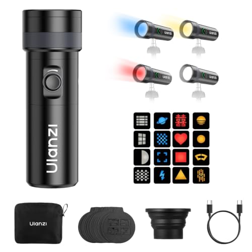 ULANZI LM01 RGB Photography Spotlight with Gobo Zoom