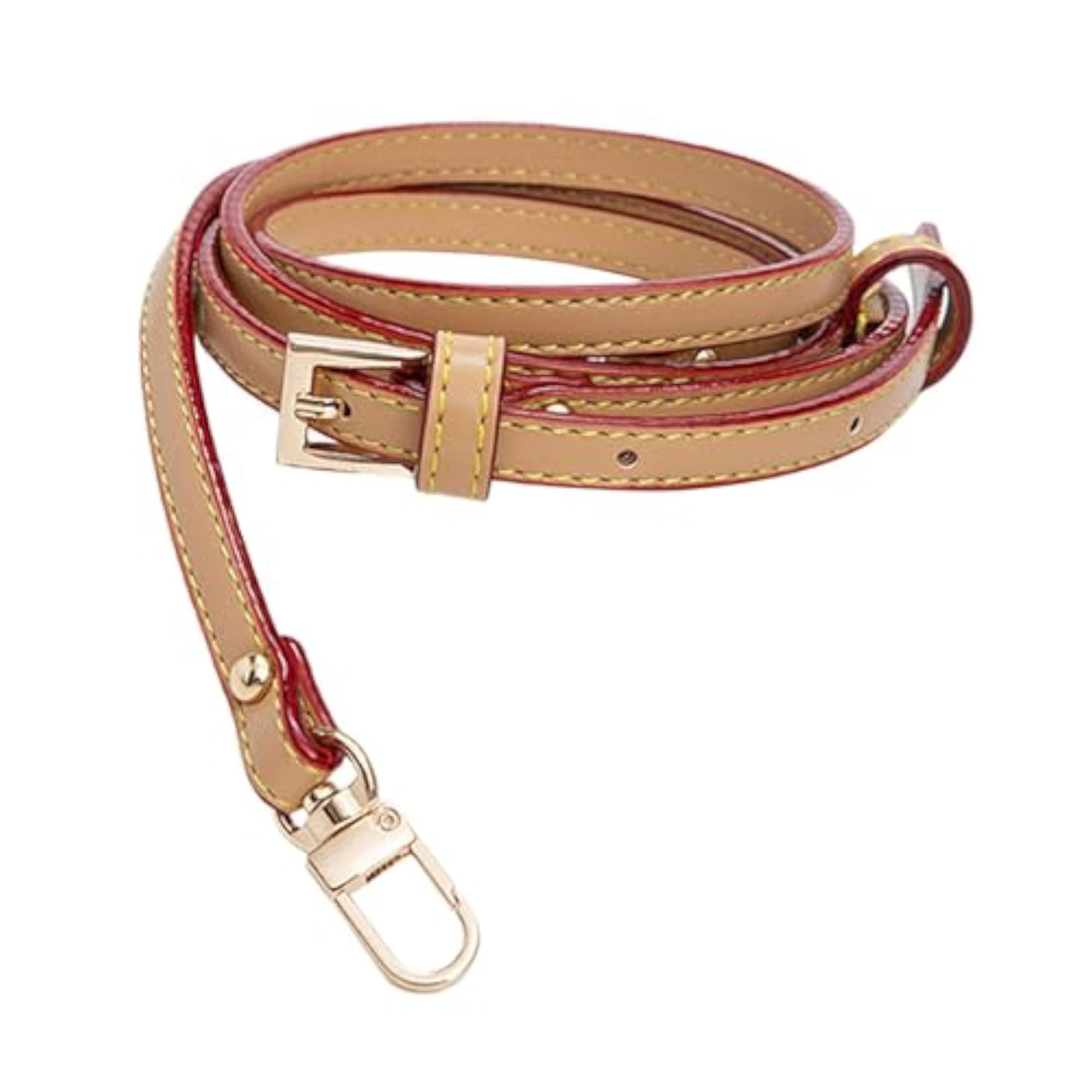Trendy Dark Beige PU Leather Shoulder Bag Strap Replacement