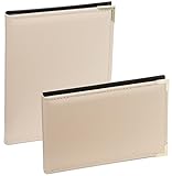 Kenro Ivory Leather Look Mini Photo Album for 36 photos 7.5x5 inch / 19x13cm with Gilt Corners Portrait Photographs, Carlton Series Carlton Series – APL151IV - Image 3