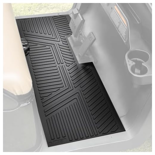 CartClan Golf Cart Floor Mat Fit Club Car Precedent New and Improved Not Deformed Non-Slip Durable Floor Liner Mat - Black