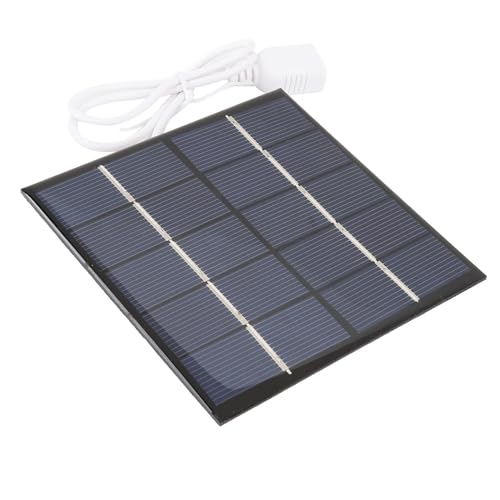 1.2W Portable Solar Panel, Polycrystalline Silicon Solar Charger for Phone Power Bank3.7V Battery, Small Solar Panel for Camping, Power Outage