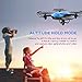 Drone for Kids with Camera, DROCON Ninja 1080P Remote Control Drone for Beginners 8-12 year old, One Key Take-off/landing/return, 2 Batteries, 3 Speed Modes, Foldable Arms, Drone App Control, Blue