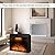 Benrocks 33'' Electric Fireplace Inserts, Recessed & Built in Wall Electric Fireplace Heater with Fire Crackling Sound, Adjustable Top Light & Flame Speed, Overheating Protection, 750/1500W Black