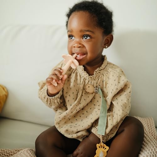 Mushie LPC-103 Linen Baby Pacifier Clip Holder thumb #5