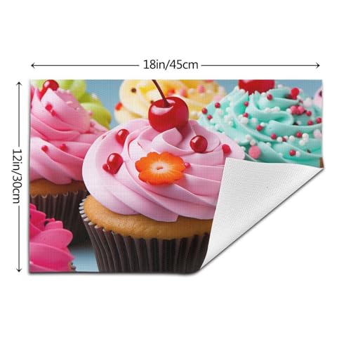 Sets de table en vinyle lavables lot de 6 tapis de table antidérapants 30x45 cm - 6
