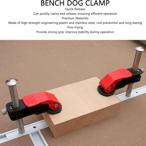 Serre-Joints Bench Dog 20 Mm avec Prise Ferme et Ajustement Rapide Vise Chute - 7