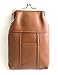 Two Piece Set Lady's Genuine Leather Cigarette Case Lighter Pocket 1PURPLE + 1Lt. Brown Fit 100s Pack