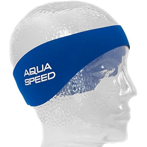 Aqua Speed EARBAND/EARBAND JR | Banda para la Cabeza | Neopreno | Azul Cover