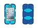 Griffin iPhone 5/5s, iPhone SE Rugged Case, Survivor All-Terrain, Navy/Cornflower - Military-Duty Case w/ Belt Clip for iPhone 5s