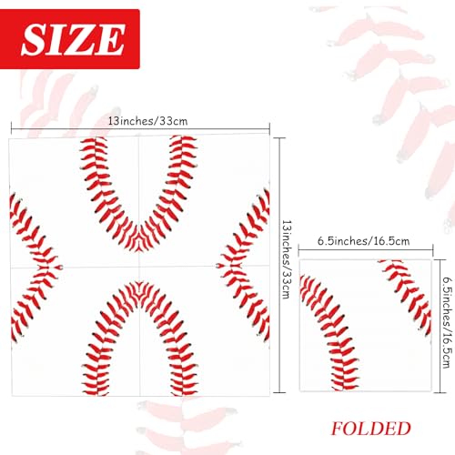 Image of gisgfim 50 Pcs Baseball Party Napkins Baseball Birthday Disposable Paper Napkins Sport Game Luncheon Napkin Supplies Decorations Favors for Kids Sport Theme Party