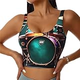 Photo Gallery cool drum set - reggiseno sportivo da donna, a compressione, traspirante, ad alto impatto, con stampa, nero, l Photo Gallery cool drum set - reggiseno sportivo da donna, a compressione, traspirante, ad alto impatto, con stampa, nero, l