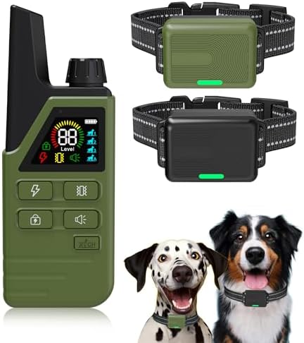 Dog Shock Collar 2 Dogs (5-120Lbs) - 4500FT Dog Training Collar w...