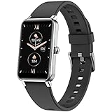 Fitness Aktivitätstracker Uhr für Damen Herren, 1,55 Zoll DIY Uhr Zifferblätter IP68 Wasserdicht Smart Watch mit Schrittzähler Herzfrequenz Blutsauerstoff SPO2 Schlafmonitor für Android iOS