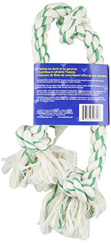 Booda Fresh N Floss 3 Knot Tug Rope Dog Toy, X-Large, Spearmint #TOP1