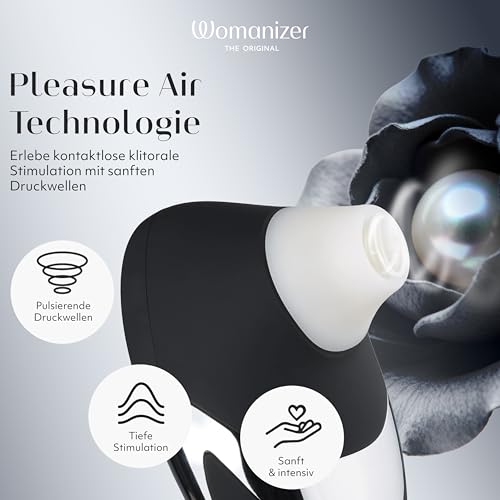 Womanizer W500 Klitoris-Vibrator Erwachsenen-Spielzeug | Vibrierender Klitorisstimulator mit 12 Saugstufen | Wasserdichter Klit-Sauger | Saugende Erwachsenen-Sexspielzeuge für Frauen | Chrom