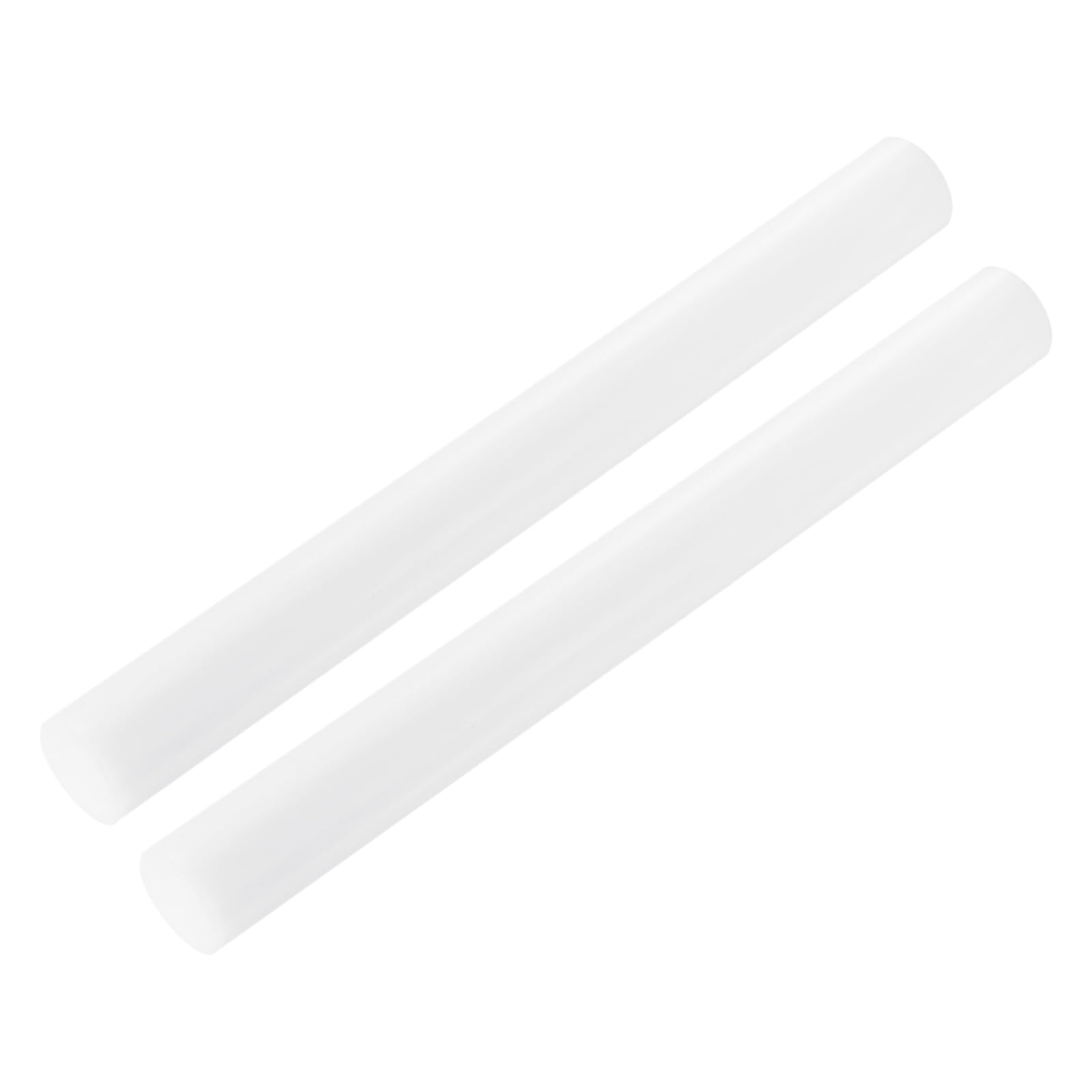 QUARKZMAN Barre Ronde Solide En Plastique ABS 30 mm x 300 mm Blanc Pour Matériau De Modèle DIY, Fabrication De Modèle Architectural, Table De Sable DIY, Pack De 2