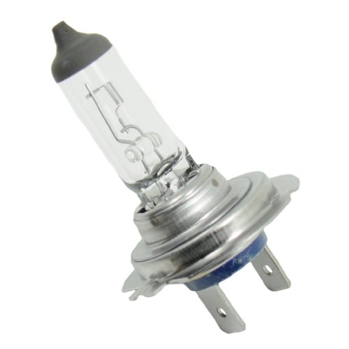 Image of PHILIPS H7 12972 Premium Halogen Headlight Bulb (12V, 55W) | Set of 1 | Silver and Clear