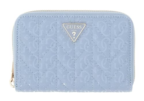 Porte-monnaie GUESS Stacey bleu clair pour ranger cartes et monnaie