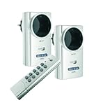Home Easy HE801SA - Conjunto de 2 interruptores + mando a distancia