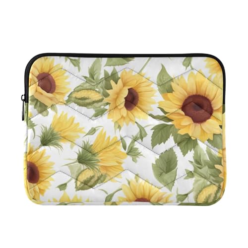 Funda para laptop 13-14 pulgadas con diseño hojas verdes