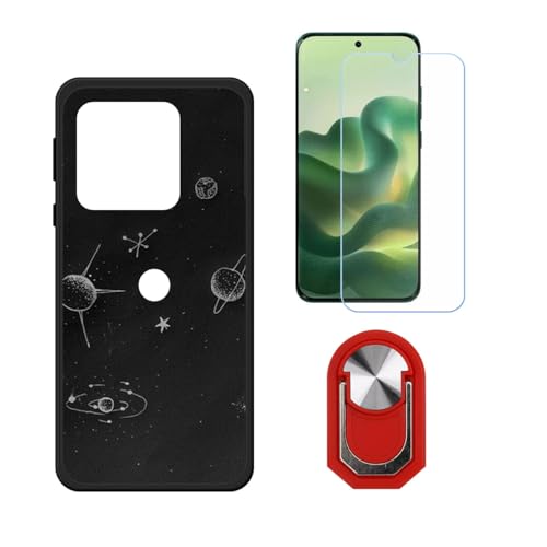 BMPNLSZ �K�p Motorola Edge 70 Fusion�p+HD�����K���X�ɓK�����ėpTPU�P�[�X�A�V���J�Q���P�[�X�o���p�[�ی�o�b�N�P�[�X-�ɓK����9�d�x�X�N���C�u�h�~�X�N���[���v���e�N�^(6,8") + ���O���\�Ŕėp�I��360�x��]��