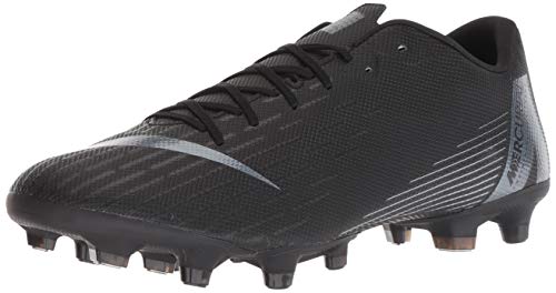 Nike Men's Vapor 12 Academy Fg/Mg Trainers, Black Black Black 001, 8.5 UK