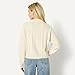 Amazon Essentials (Demi's Pick) Women's Relaxed-Fit Cable Crewneck Sweater, Oatmeal Heather, Small