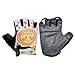 keynoyin Elementary School Students' Anti-Slip and wear-Resistant Gloves, Half-Finger Gloves for Riding Breathable Bicycles - Orange-L