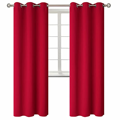 Photo 1 of BGment Room Darkening Curtains 84 Inches Long - Grommet Thermal Insulated Drapes Window Treatment Curtains for Bedroom