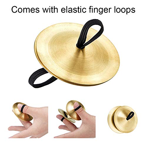 Faderr Fingerbecken, 6 Stück, Gold, Musikinstrument, Bauchtanz, Requisiten
