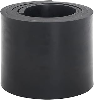 VidaXL - Borde de goma para quitanieves, color negro (180 x 15 x 1 cm)