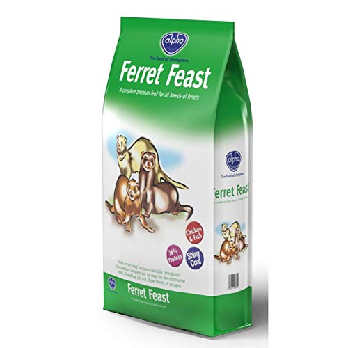 Alpha Ferret Feast Complete Dry Ferret Food Chicken and Fish, 10 kg
