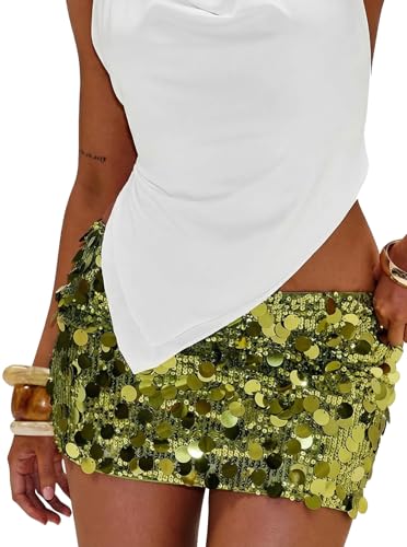 Justalwart Green Mini Skirt Sparkly (US 4-6)