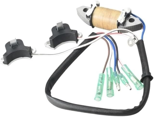 JeeYe Coil and Coil Pulser Assy Compatible with 30HP 25HP 2 Stroke Boat Motor Engine 69P-85541-19 61N-85543-09
