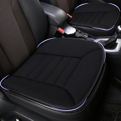 ZSGHRZ 2 Pezzi Cuscino Sedile Auto per VW Tiguan Touran, Cuscino Auto Guidatore, Cuscino per Sedile Auto, Cuscino Memory Foam Sedia,A-Black