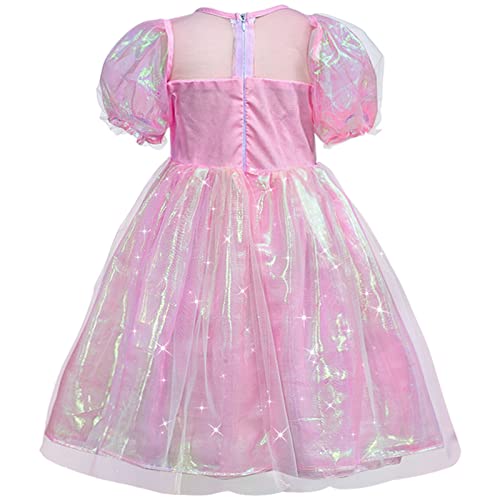 Tacobear Unicorn Costume For Girls 3-12 Years Rainbow Tutu Princess Dress Led Light Up Wing Headband Wand Pretend Play Toy Accessories Kids Little Girls Birthday Halloween Cosplay Outfit Dress Up Set #TOP1