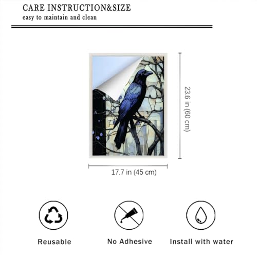 Vinilo decorativo para ventana SOPIYRIO 17.7 x 23.6 pulgadas miniatura 2