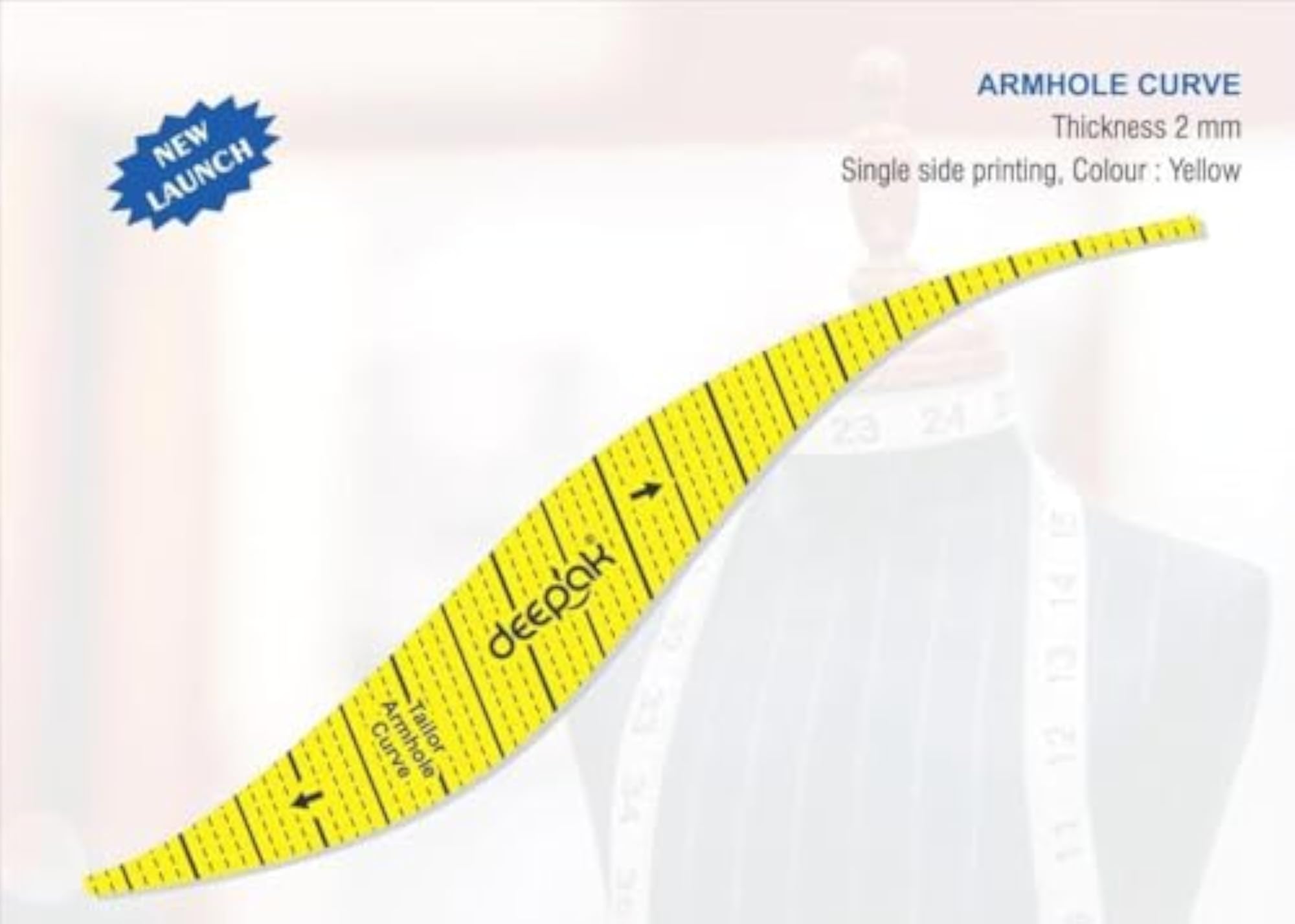 Armhole Curve Sleeve Cutting Pattern Template for Designers