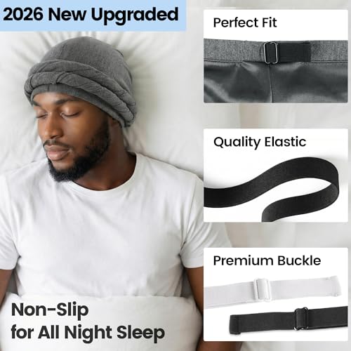 Image of Ababalaya Upgraded Satin Lined Halo Turban Durag for Men &Women Sleeping Bonnet PRE-Tied Headwraps for Hair Loss