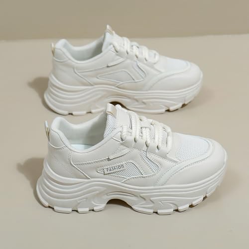 Womens Walking Shoes Fashion Breathable Mesh Platform Sneakers Lightweight Gym Shoes2