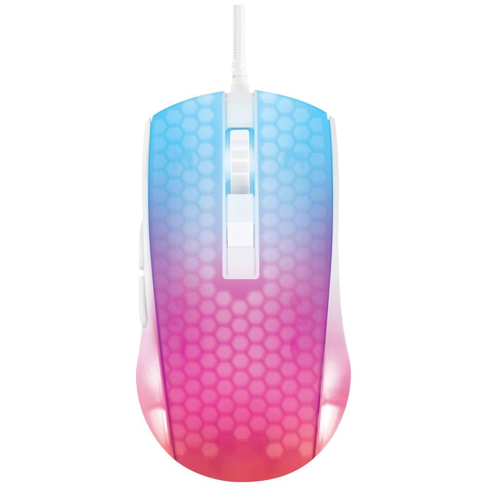 DELTACO GAMING WM87 Gaming Mouse with illuminated honeycomb pattern