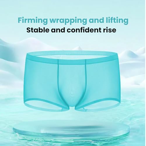 Niksy Underwear, Transparent Mens Underwear, Ice Silk Men's Underwears, Breathable, Cool, Transparent Tease3