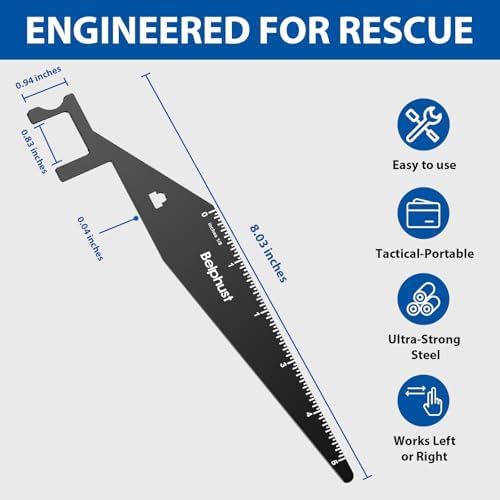 2025 New Firefighter Tools, 2 Pack Firefighting Multipurpose Leverage Tool for First Responder,Firefighter,Aid,EMS,Heavy Duty Steel Multitools Pry Set Tool (Black)