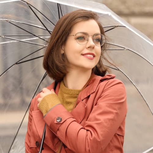 Paraguas automático resistente al viento y transparente AUNMAS compacto de tres piezas 38 cm 5