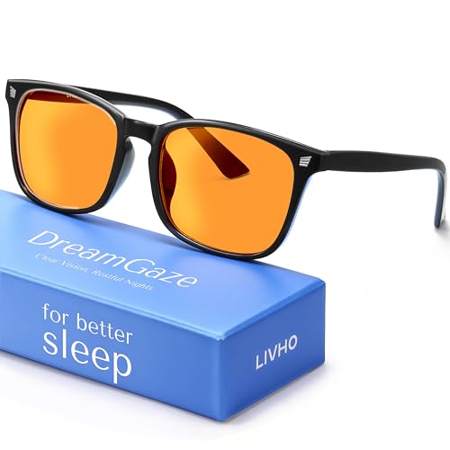 DreamGaze Blue Blocking Glasses for Better Sleep, Anti Blue Light Glasses Men, Gaming Glasses For Men, Anti Eyestrain