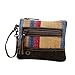 Myra Bag Midsummer Pouch Upcycled Cotton & Leather S-3078