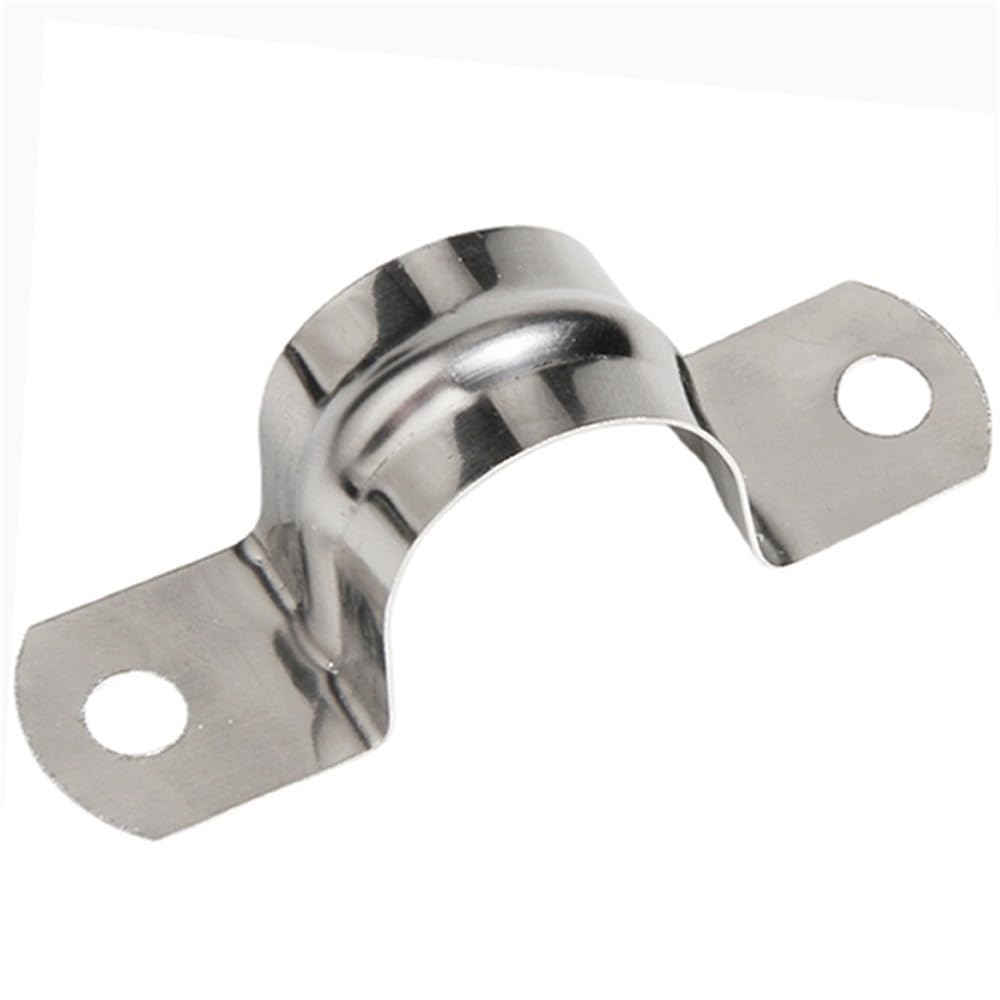 Collier de serrage pour tuyau d'eau en acier inoxydable 304, type U, épais, pour selle de cheval, support de gorge, M25 (10 pièces)