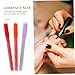 SAFIGLE 6pcs Nail Art Paint Pen Versatile Manicure Tool for Nail Designs Lightweight Portable for All Skill Levels